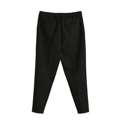 tuck wool pants 